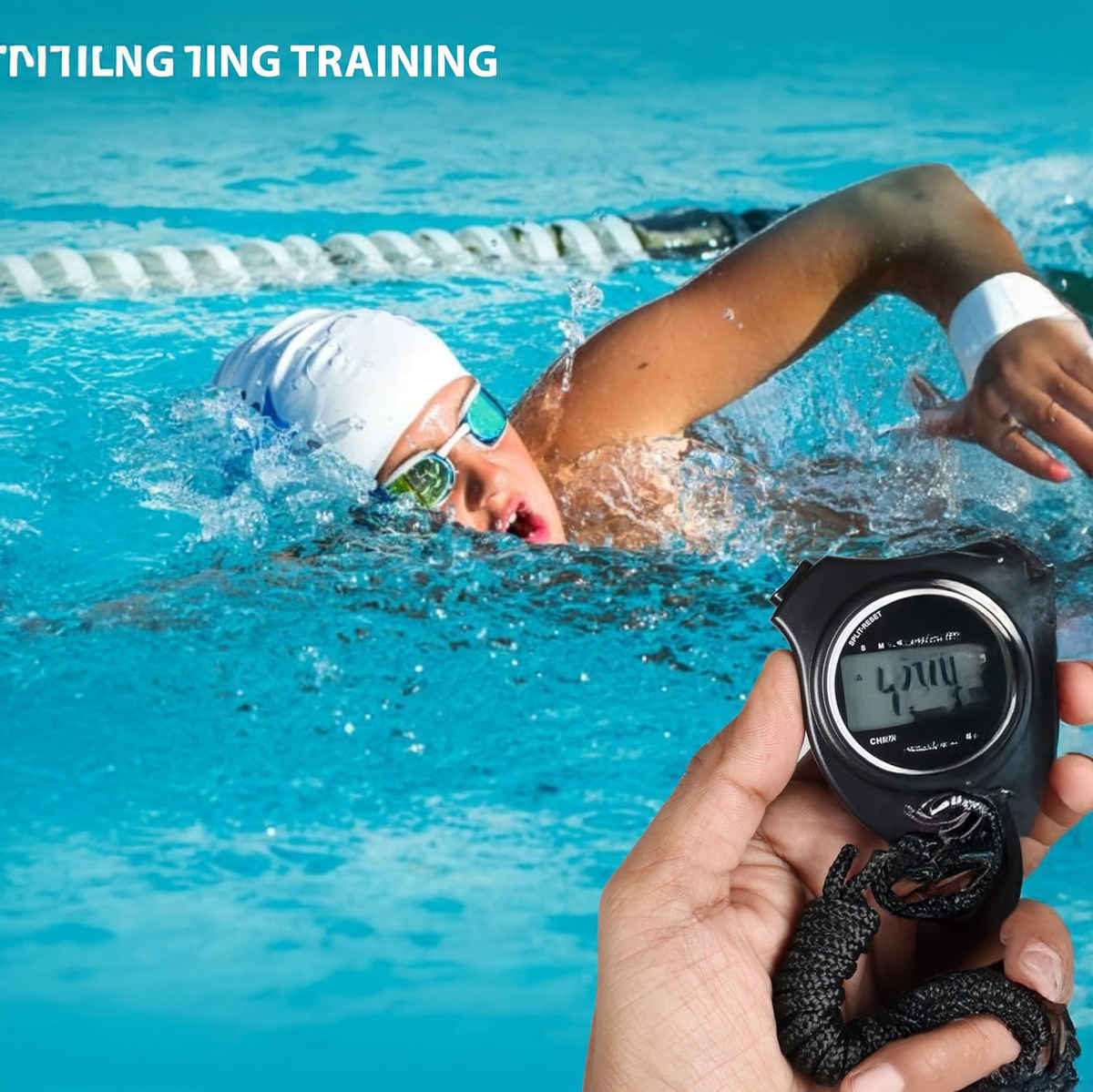 Nivia Unisex Plastic Digital Stopwatch | Black