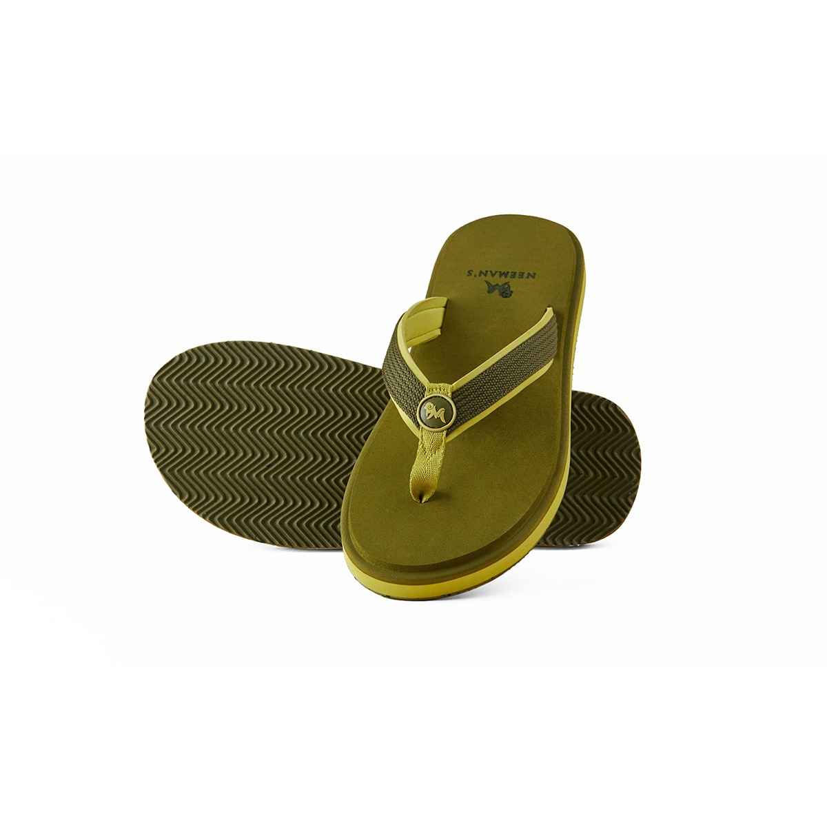 Neeman's Eco Fluffy Men's Rubber Flip Flops - UK 8 | Ultra Soft