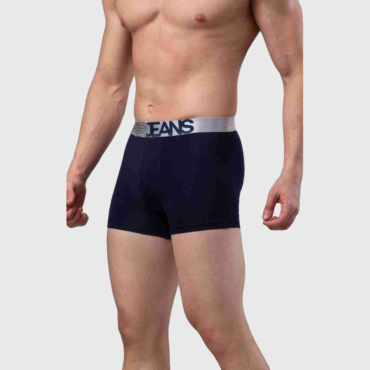 Underjeans by Spykar Mens Premium Navy Blue Trunk | S