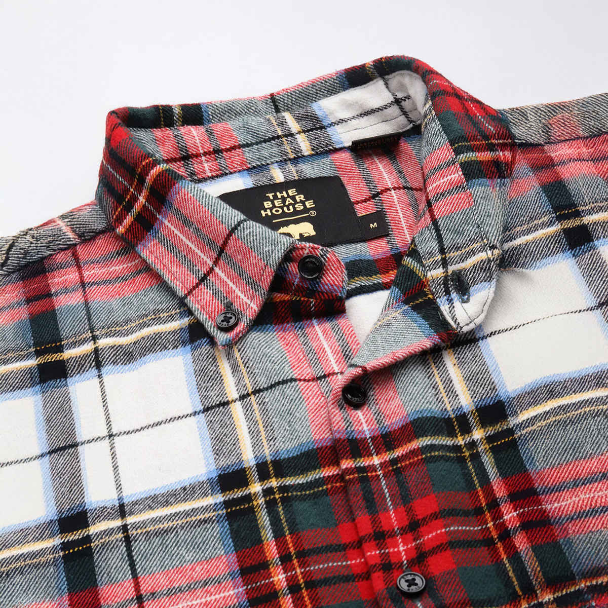 The Bear House Men Slim Fit Checked Flannel Cotton Casual Shirt - Tai | Multicolor | M