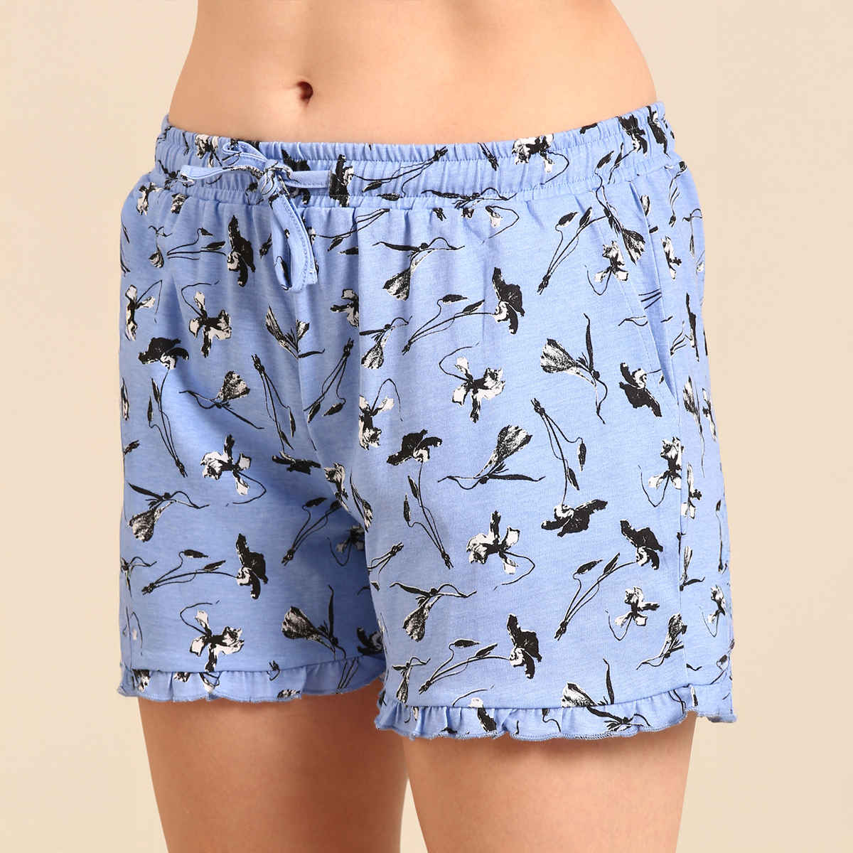 Pepe Jeans Womens Iris Lilac Premium Cotton Women Nightsuit - Pack of 1 (M) Comfort Fit