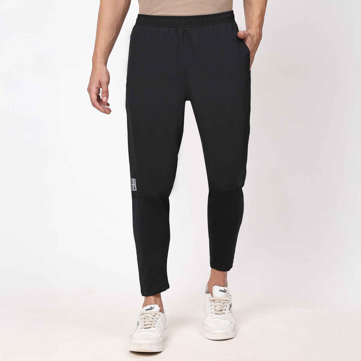 Dida Men's Track Pant Regular Comfortable Stretchable Dry-Fit | Black - M