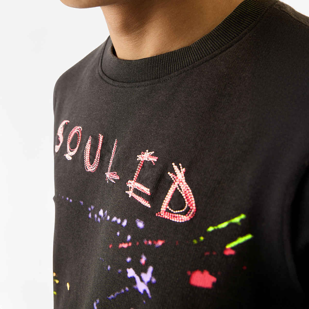 The Souled Store TSS Originals - Stitch Oversized T-shirts | Grey | M