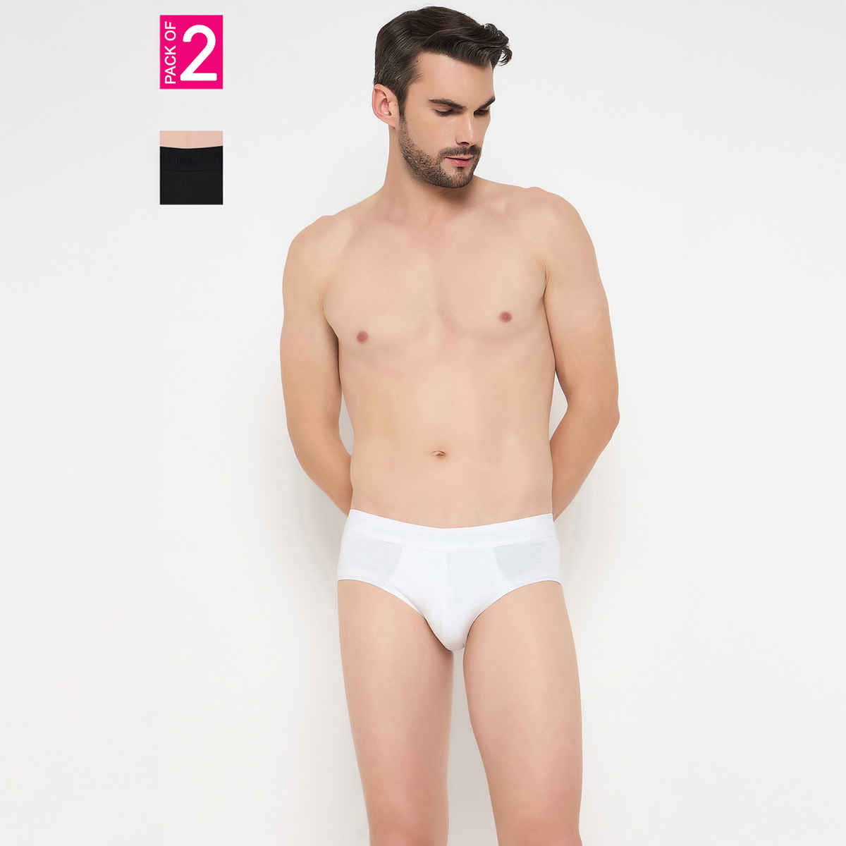 John Players Men's Classic Cotton Briefs - M