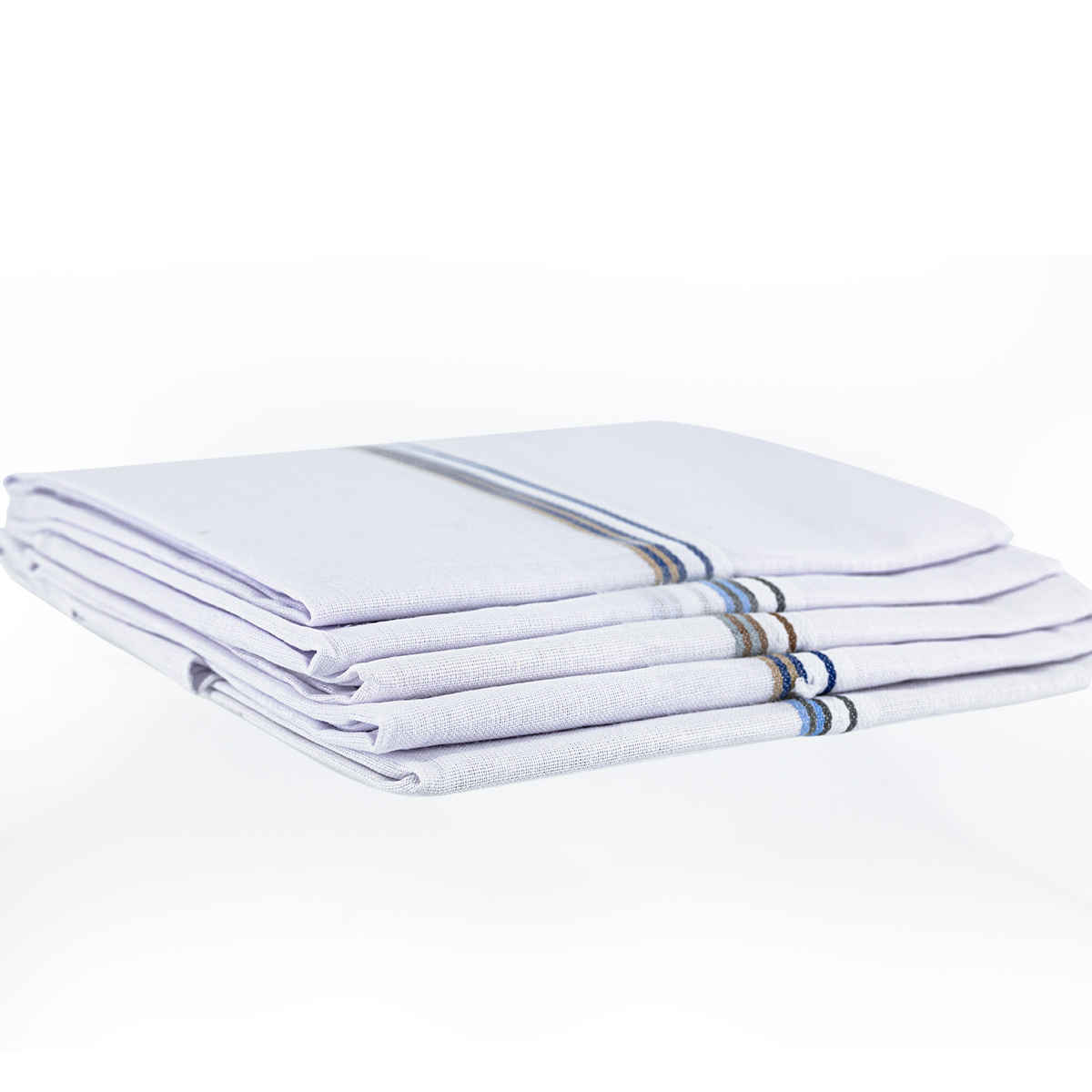 Englo Men's Solid Cotton Handkerchief | White