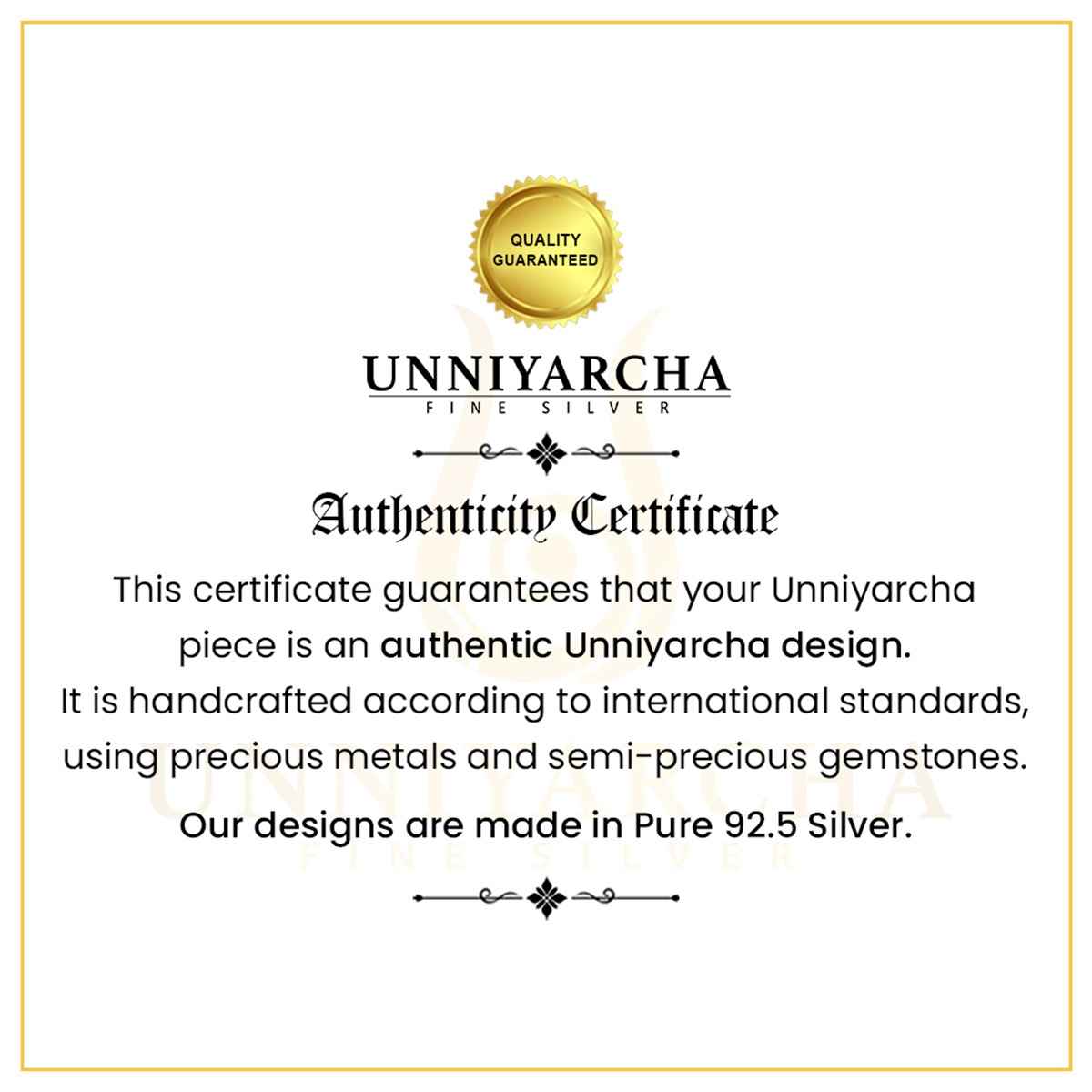 Unniyarcha Lotus 92.5 Sterling Silver Anklet