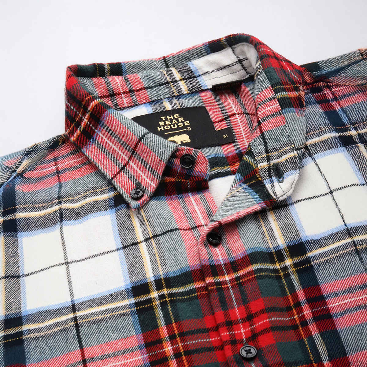 The Bear House Men Slim Fit Checked Flannel Cotton Casual Shirt - Tai | Multicolor | XXL