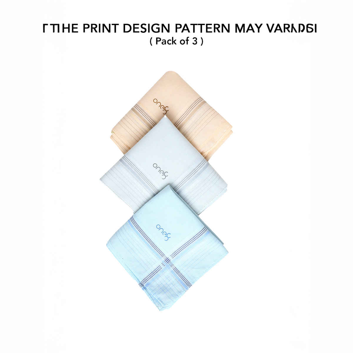 One8 Men's Solid Cotton Handkerchief | Light Color