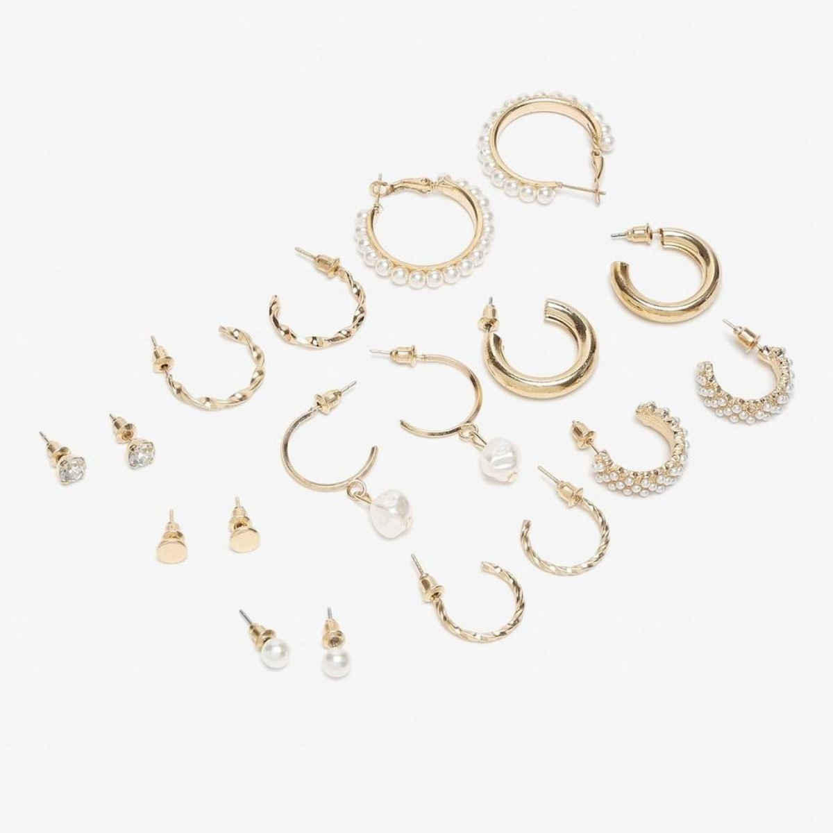 YouBella Jewellery Celebrity Inspired Gold Plated Earrings Combo For Girls And Women (Style 8)