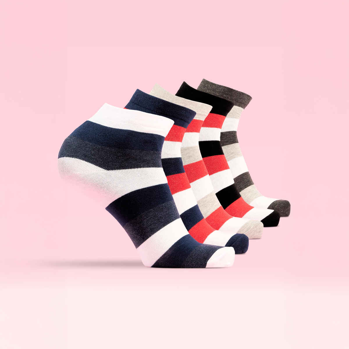 Lux Mozze Men's Solid Cotton Socks | Assorted - Free Size