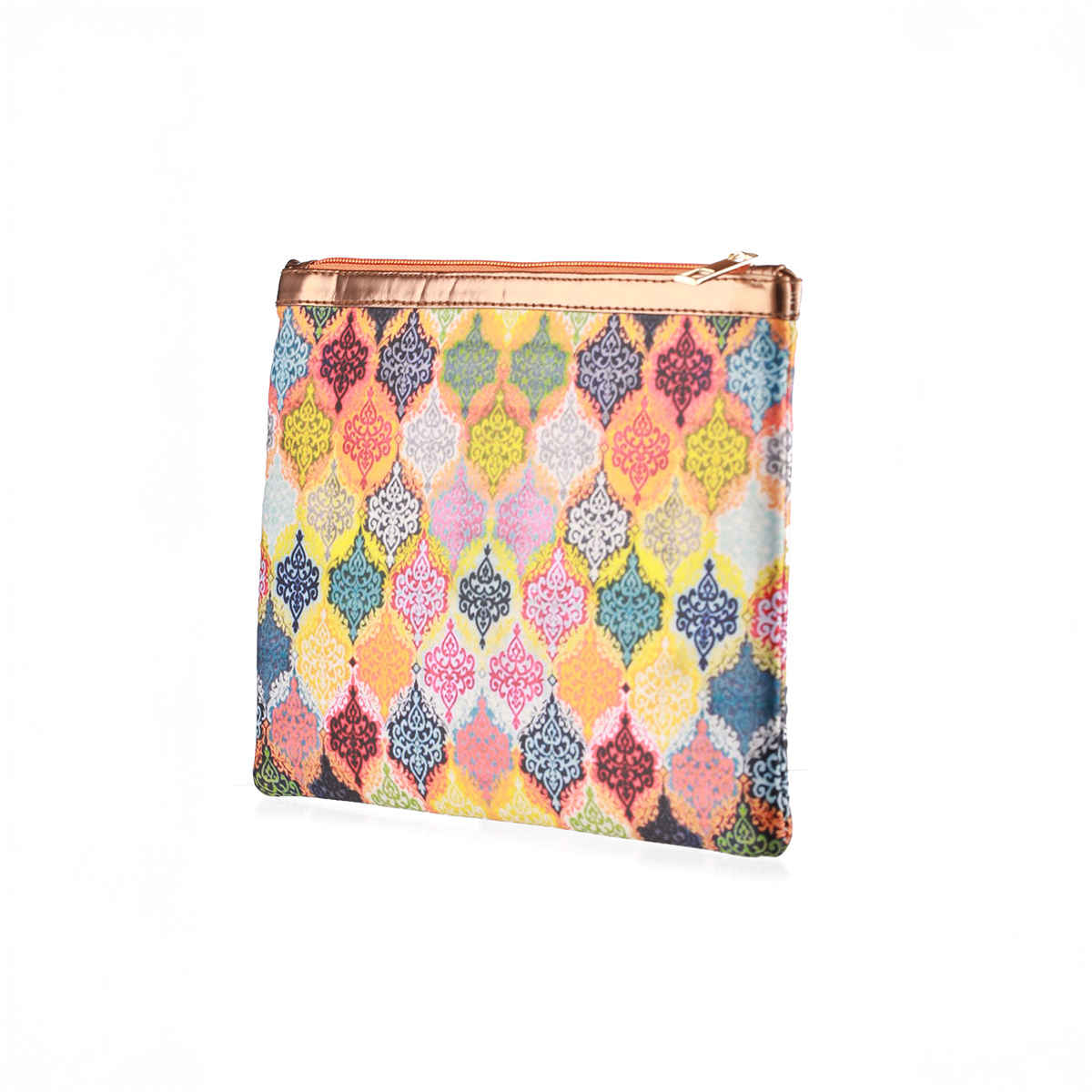 Priyaasi Women's Fabric Zipper Pouch | Multicolour - One Size