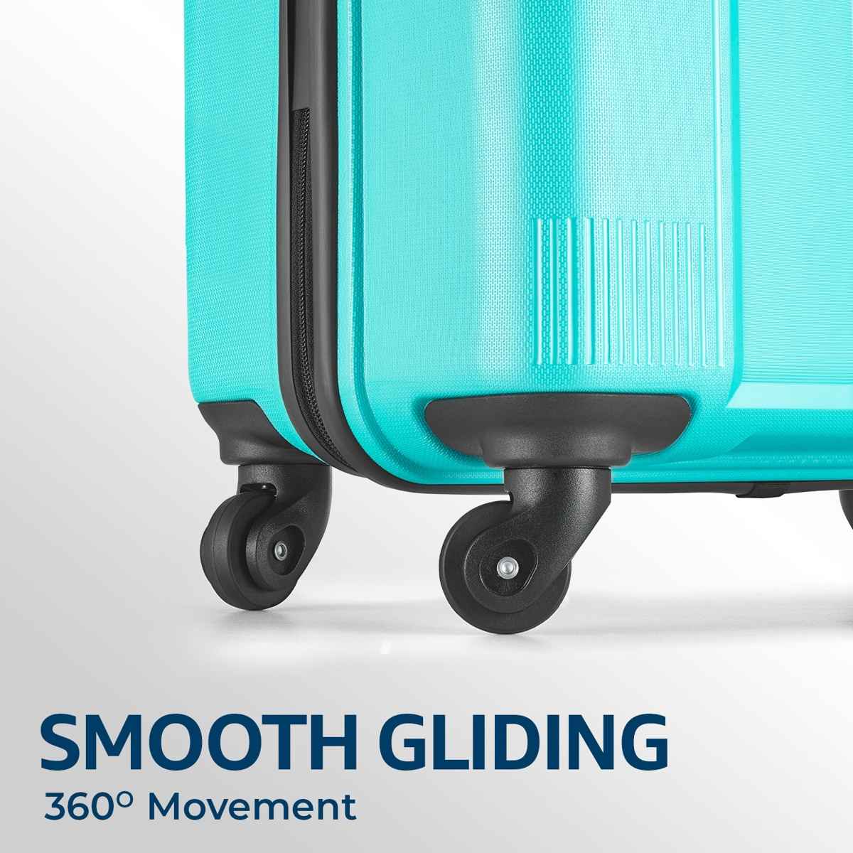 Safari Textured PP 43 L Telescopic Hard Luggage Trolley Bag | Cyan - 55 cm