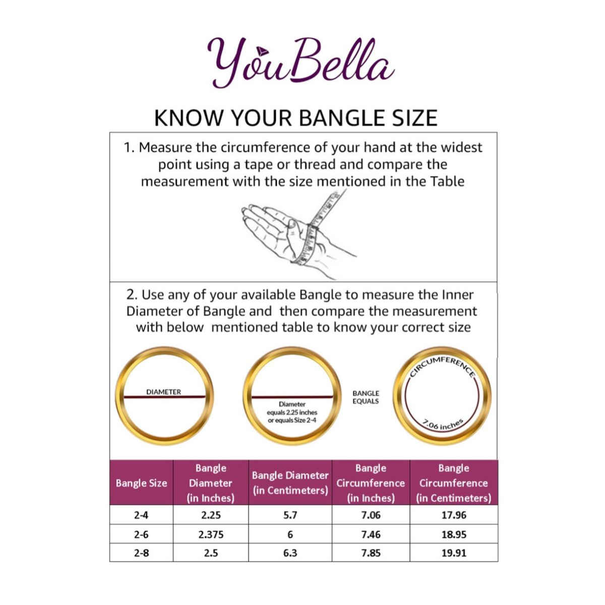 Youbella Traditional Jewellery Gold Plated And Pearl Bangle Set For Women(Golden)(Ybbn - 91053Bb - 2.8)