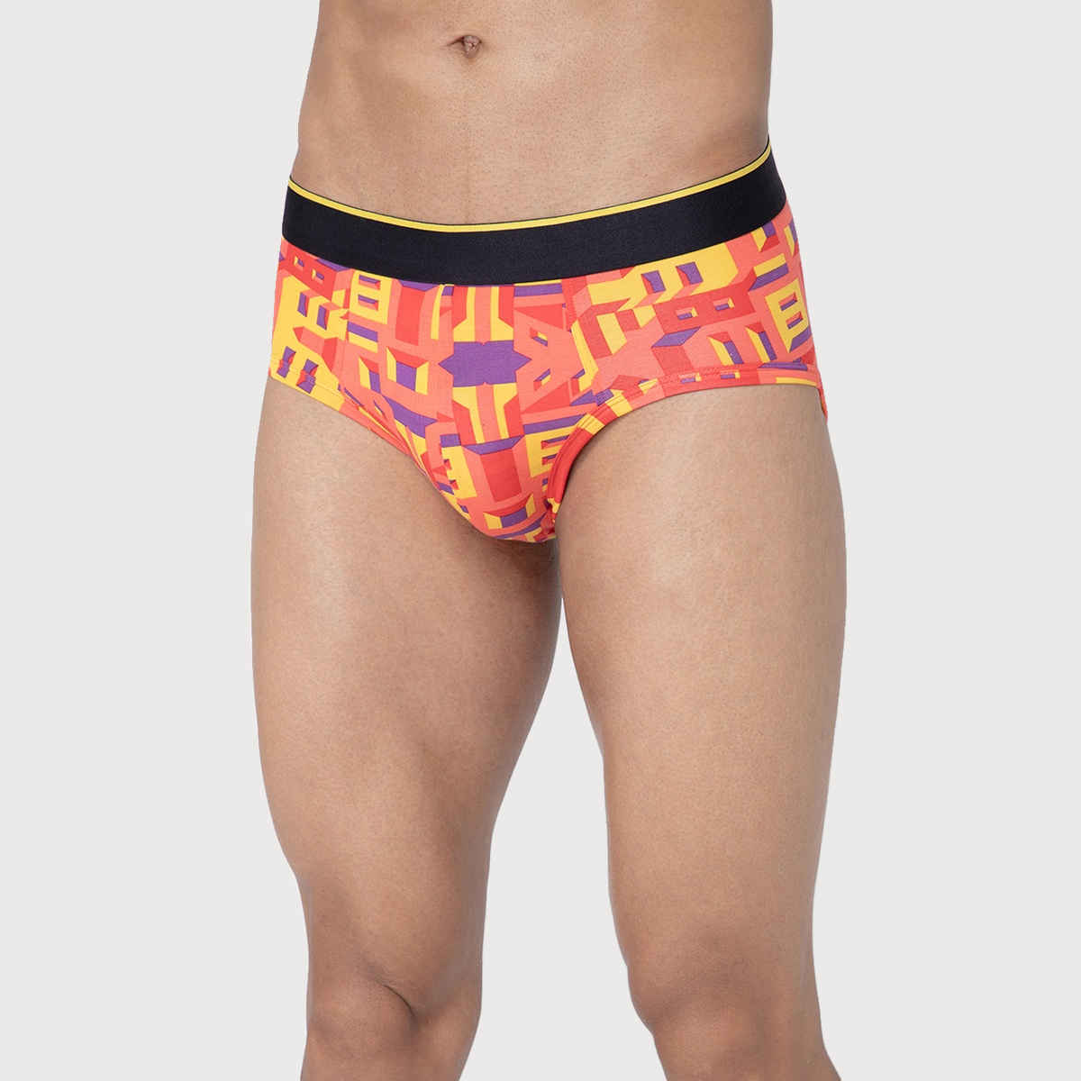 Bummer Men's Printed Micro Modal Brief Underwear | Bricked - XL