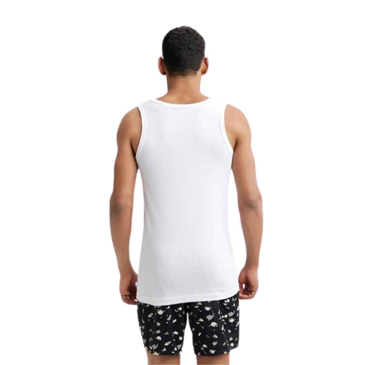 Jockey 8816 Men's Super Combed Cotton Sleeveless Vest|Extended Length|Easy Tuck | White-95