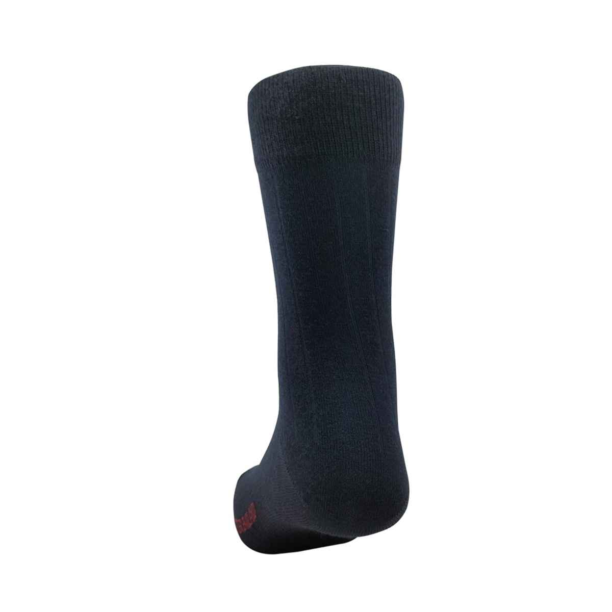 Peter England Men's Solid Wool Socks | Black and Navy - Free Size
