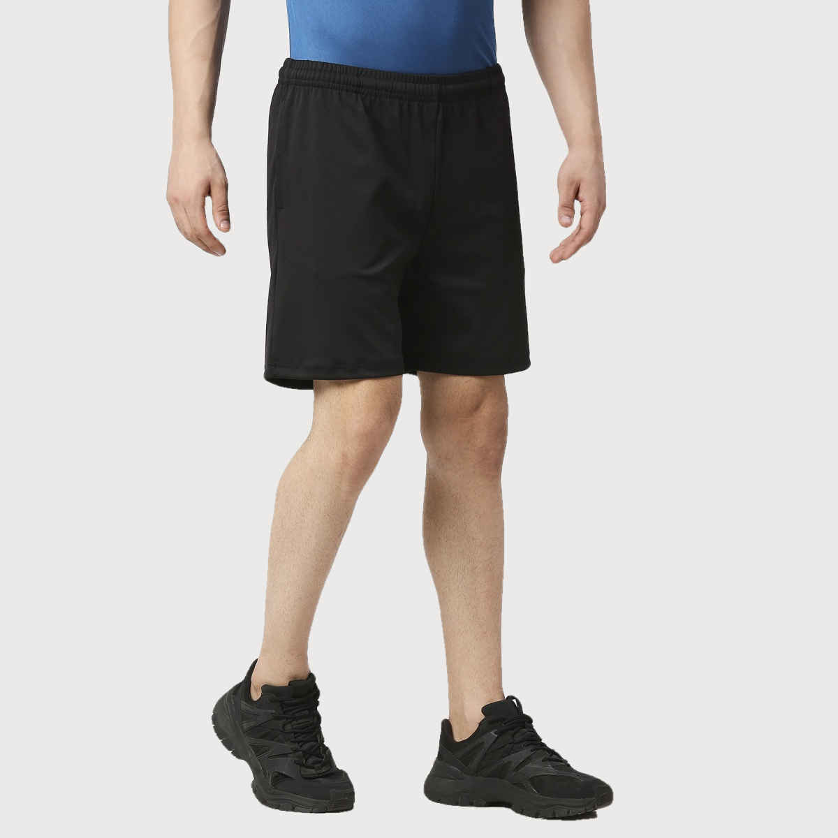 PlayR Men's Running Run Shorts 92% Polyester 8% Spandex | Black - S