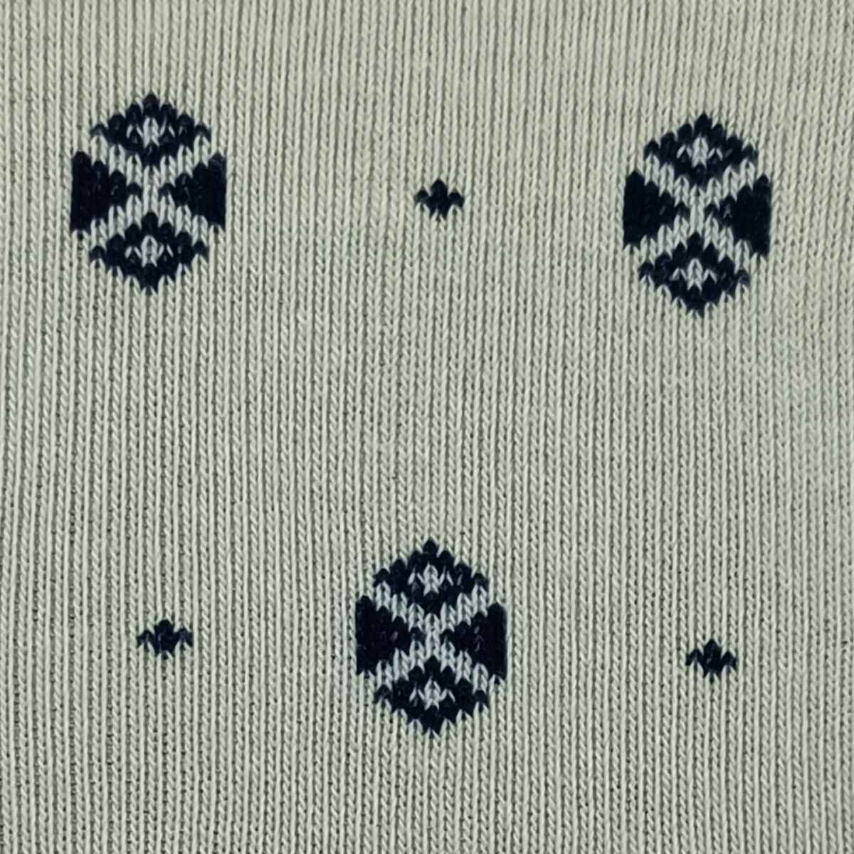 Allen Solly Women's Cotton Quarter Crew Motif Pattern Socks - White, Ivory, Lemon Yellow