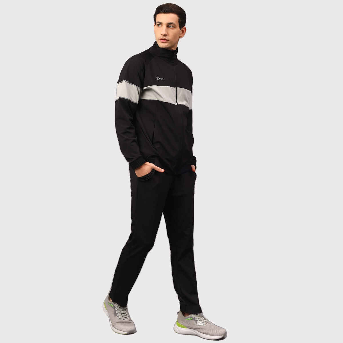 Shiv Naresh Unisex Tracksuit | SNTSW101M | Black - S