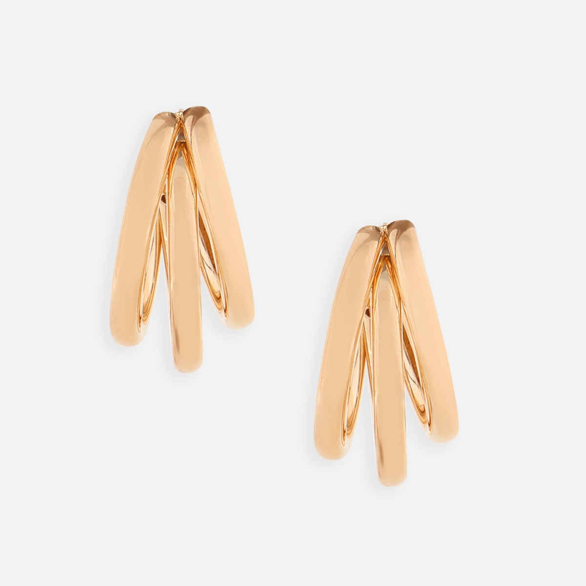 Toniq Harmony Golden Hoop Earrings