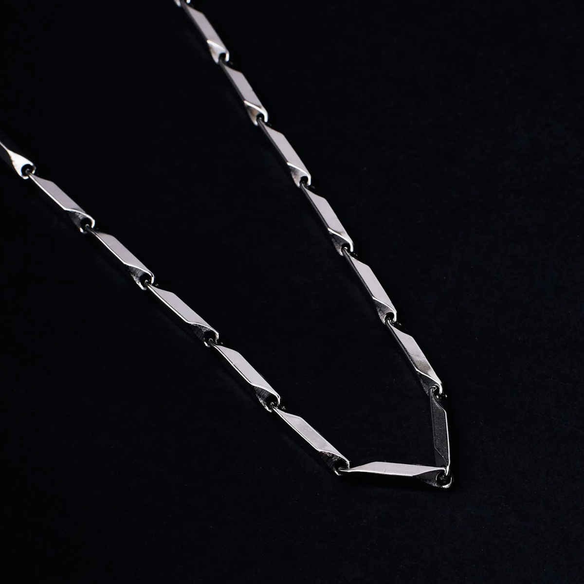 SALTY Alpha Figaro Italian Style Pendant with Chain for Men and Boys| Anti-Tarnish | Silver