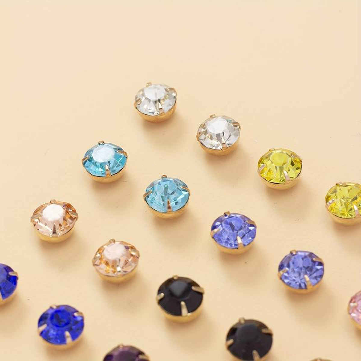 Jewels Galaxy Gold Plated Everyday Use Multicolor Stud Earrings