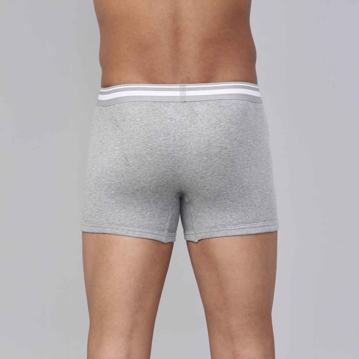 Levi's 003 Men's Comfort Trunk | Contoured Double Pouch | Pack of 2 | Lt. Grey Mel,Black | M