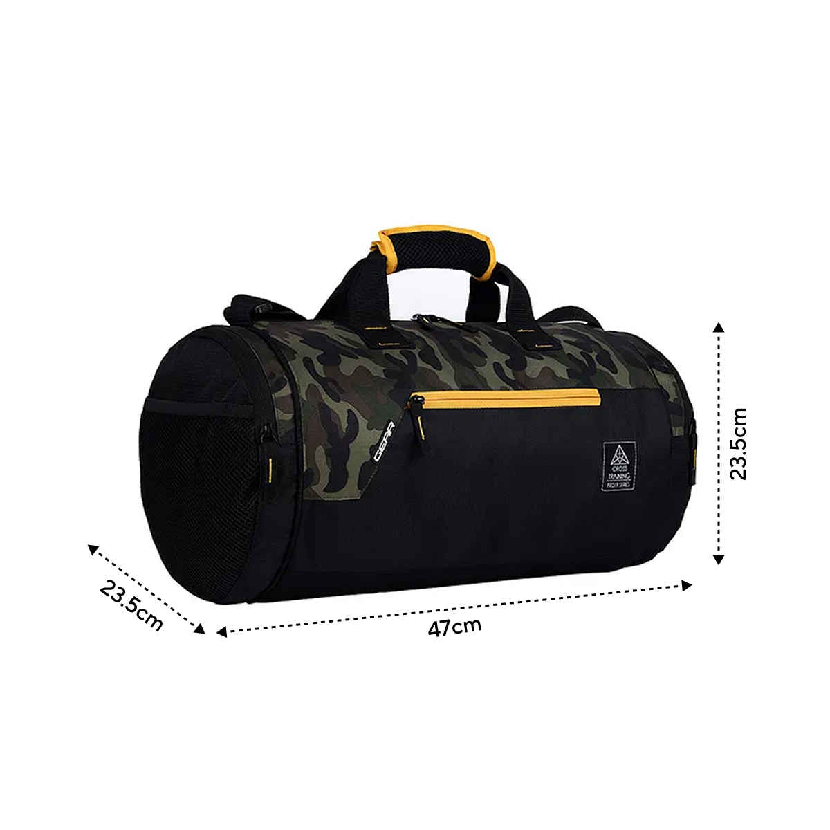Gear Unisex Polyester 26 L Duffle Bag | Khaki Camo
