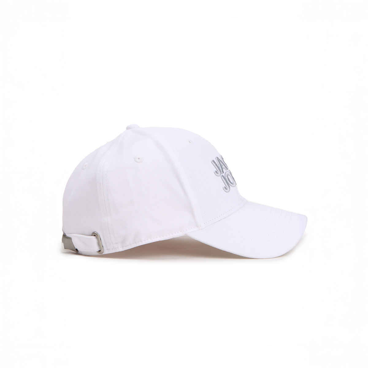 Jack & Jones Unisex Cotton Baseball Cap | White - One Size