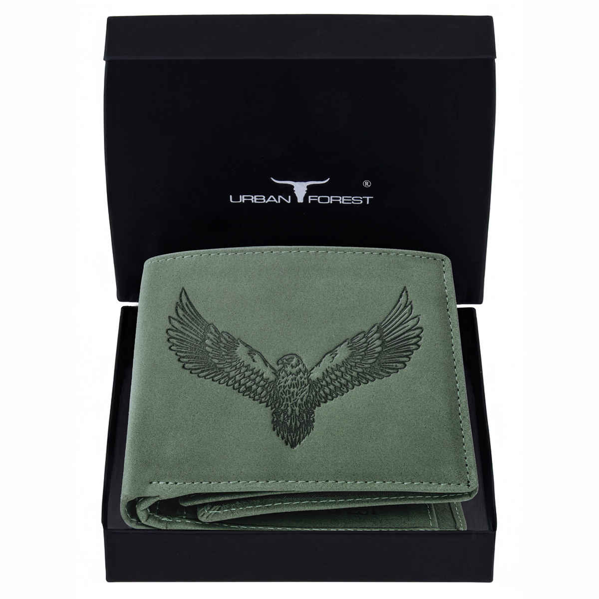 URBAN FOREST Men's Zeus Vintage Leather Wallet | Green