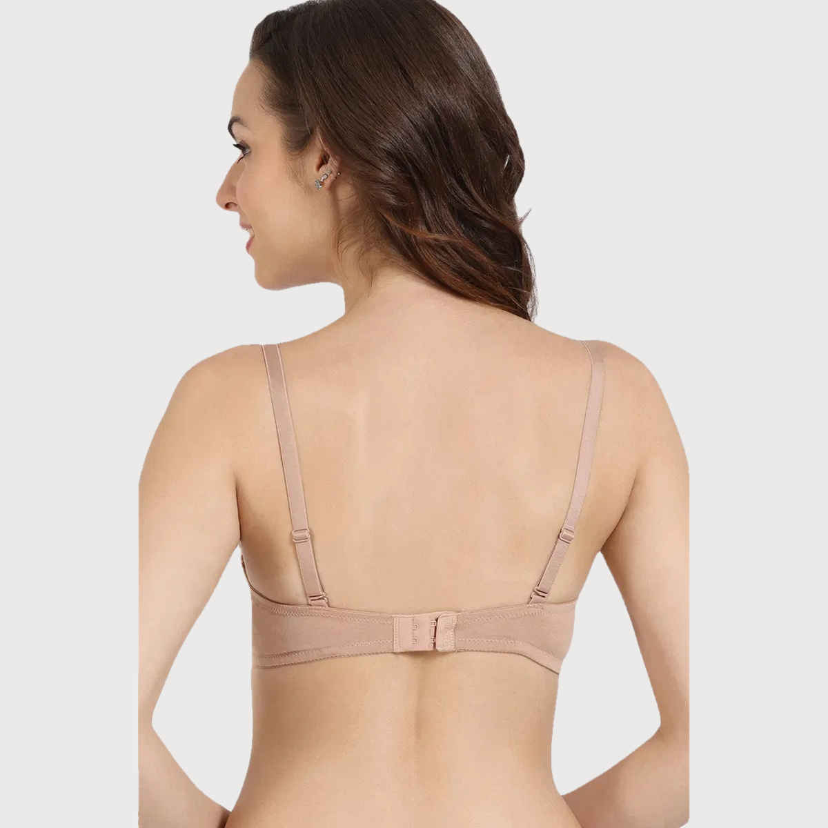 Zivame Women's Padded Wired 3/4Th Coverage T-shirt Bra | Skin - 38D