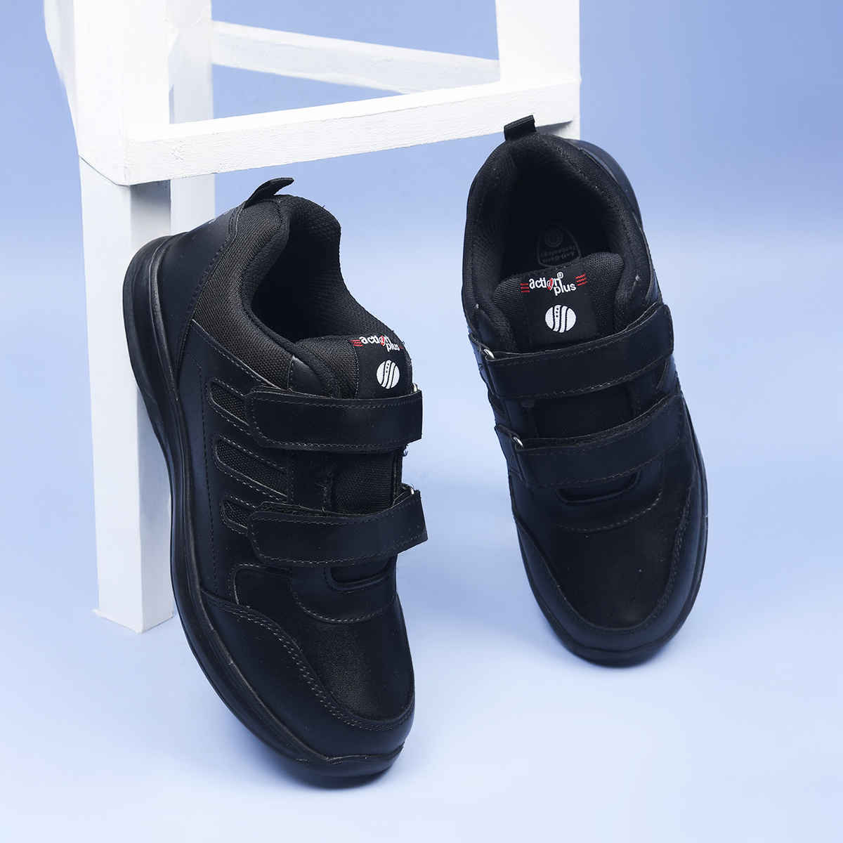 Action Kids School Shoes | AGT-52 | Black - UK 8C