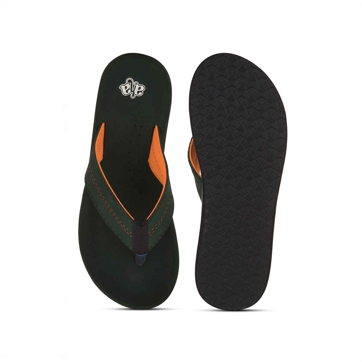 Liberty Footwear Men's A-Ha Exact Thong Slippers | Olive Green - UK 10