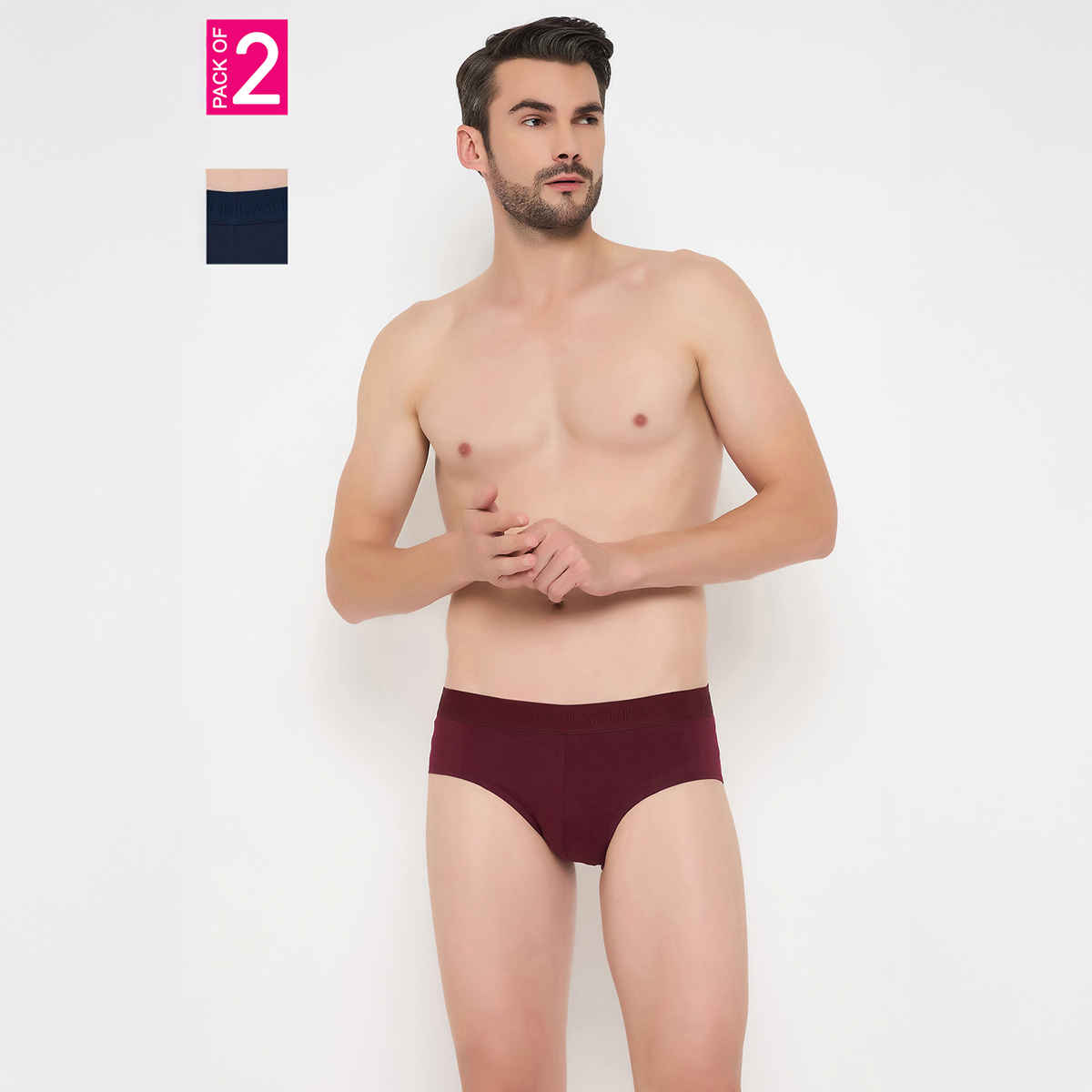 John Players Men's Classic Cotton Briefs - L