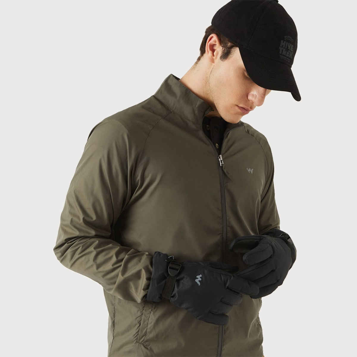 Wildcraft Unisex Solid Polyester Winter Gloves | Black - One Size