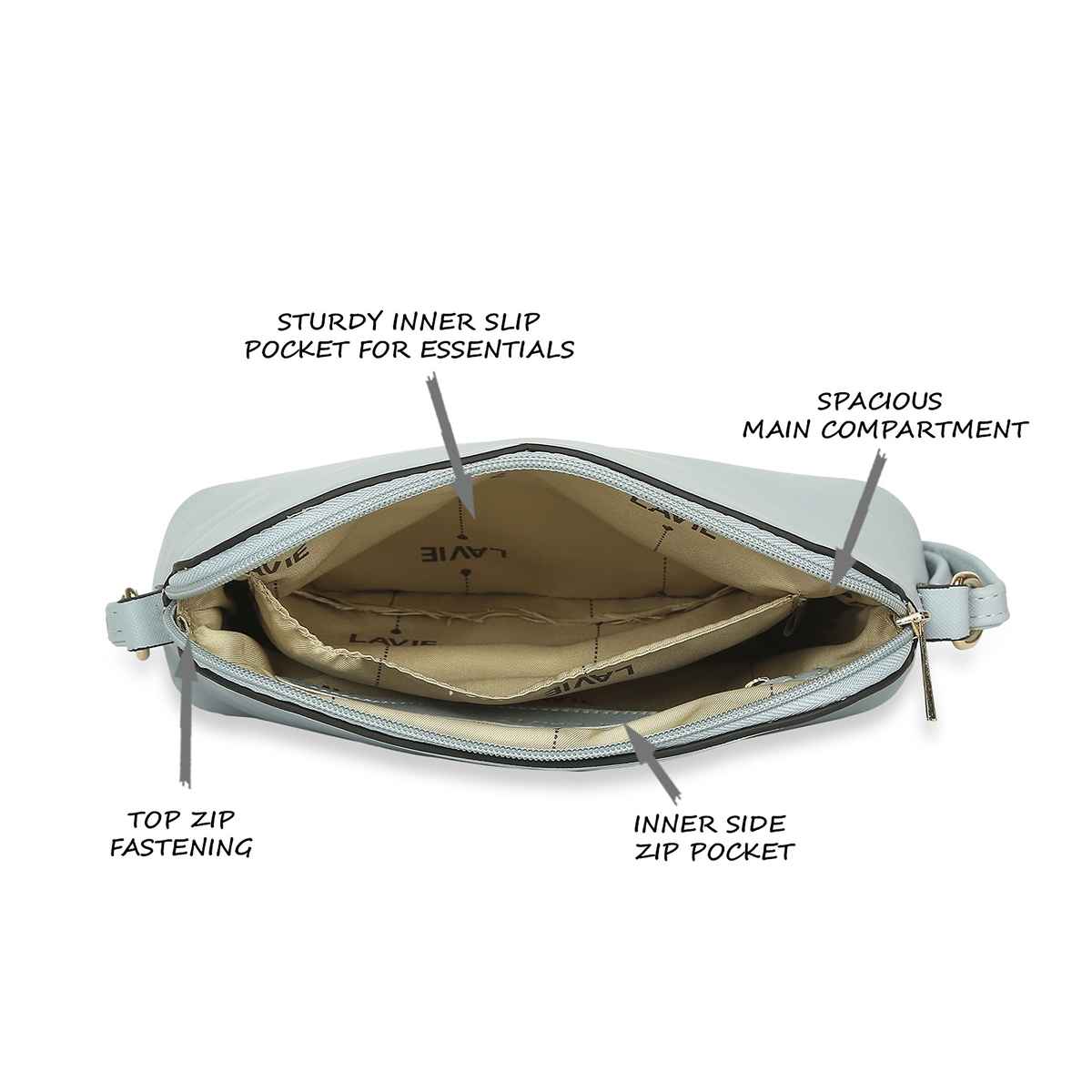 Lavie Women's Hand Bag | Medium | Blue