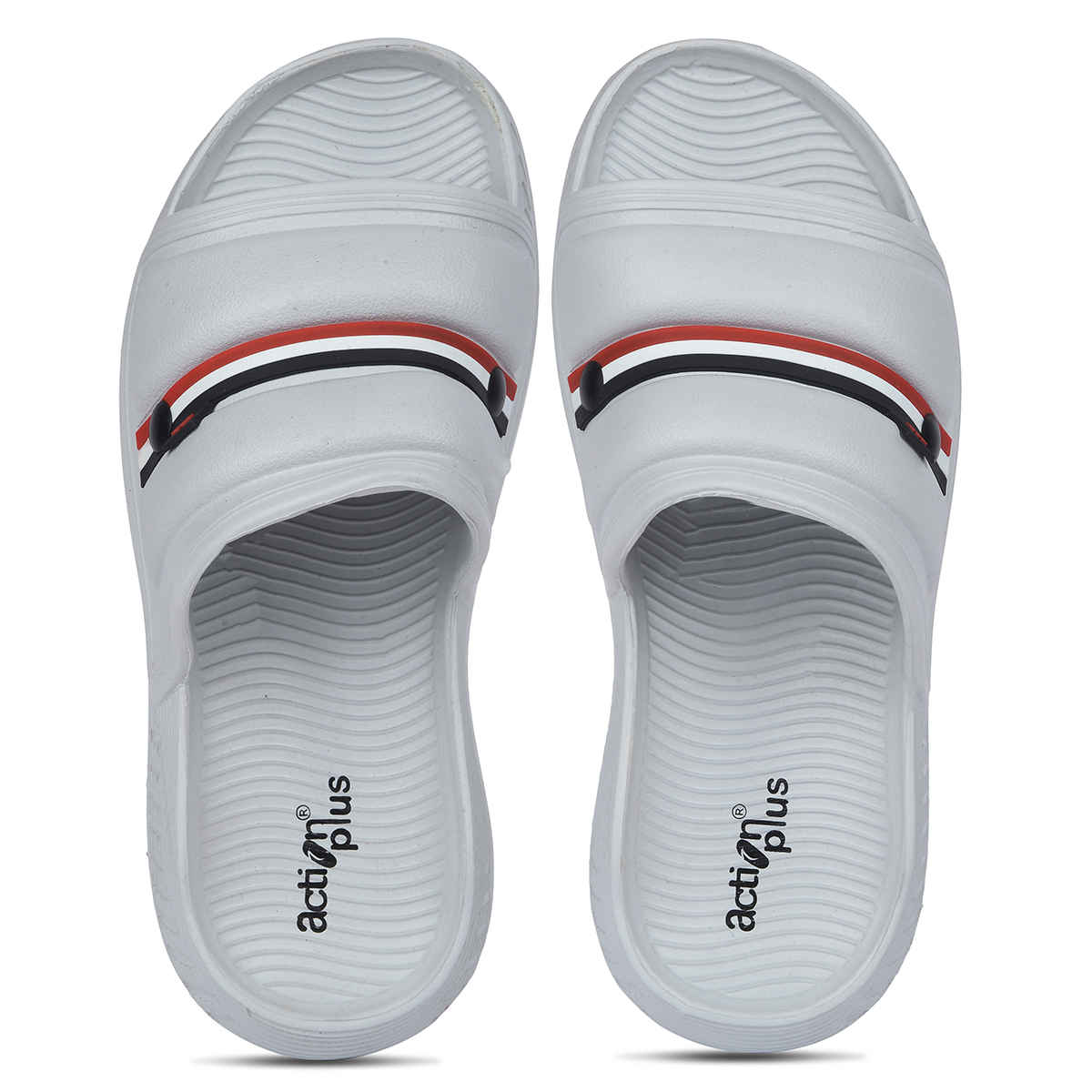 Action Sliders For Men | Ontm-44 Light Grey - UK-9