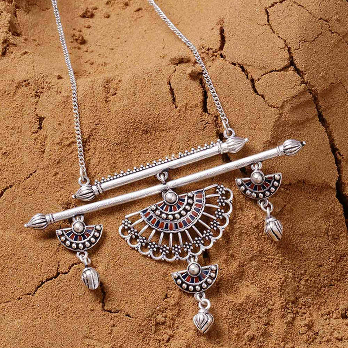 Voylla Mandala Half Wing Drops Necklace