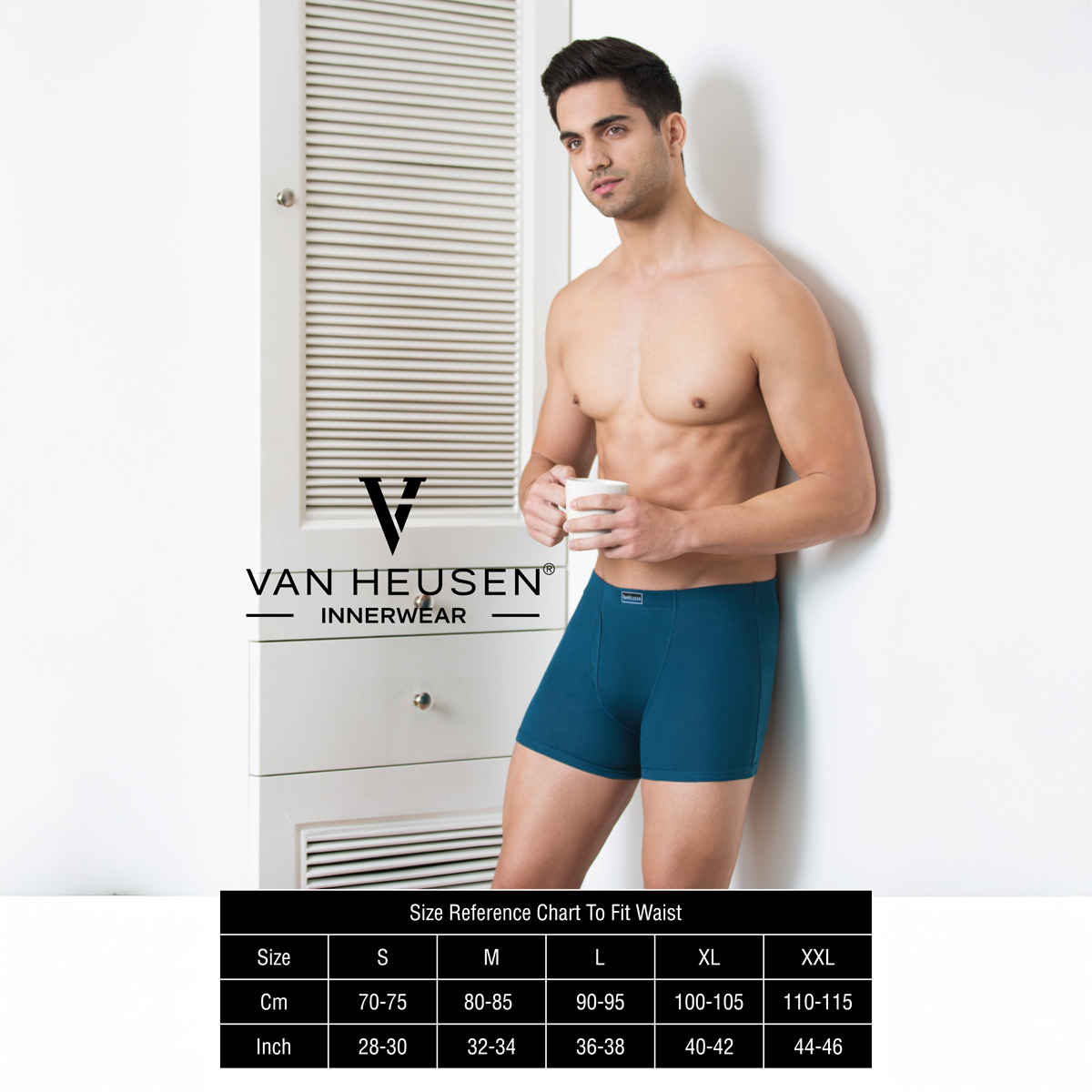 Van Heusen Men Pure Black, Dark Grey,Peat Pack Of 3 Combed Anti Bacterial Boxer Briefs |S