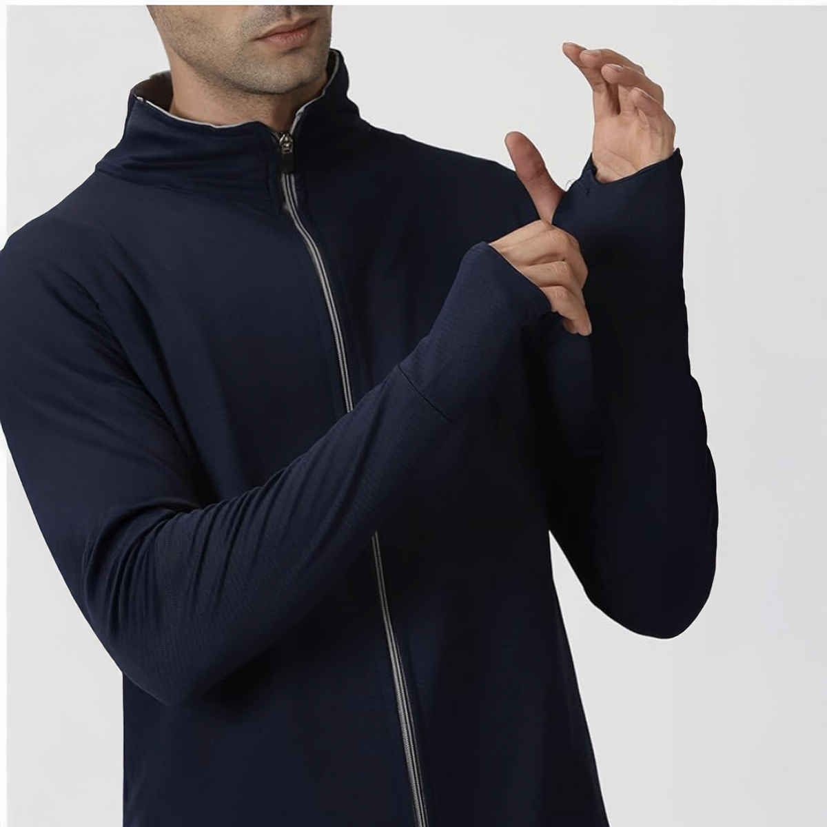 Outlaws Men's Cotton Rich Premium Sweat Jacket | Navy - M