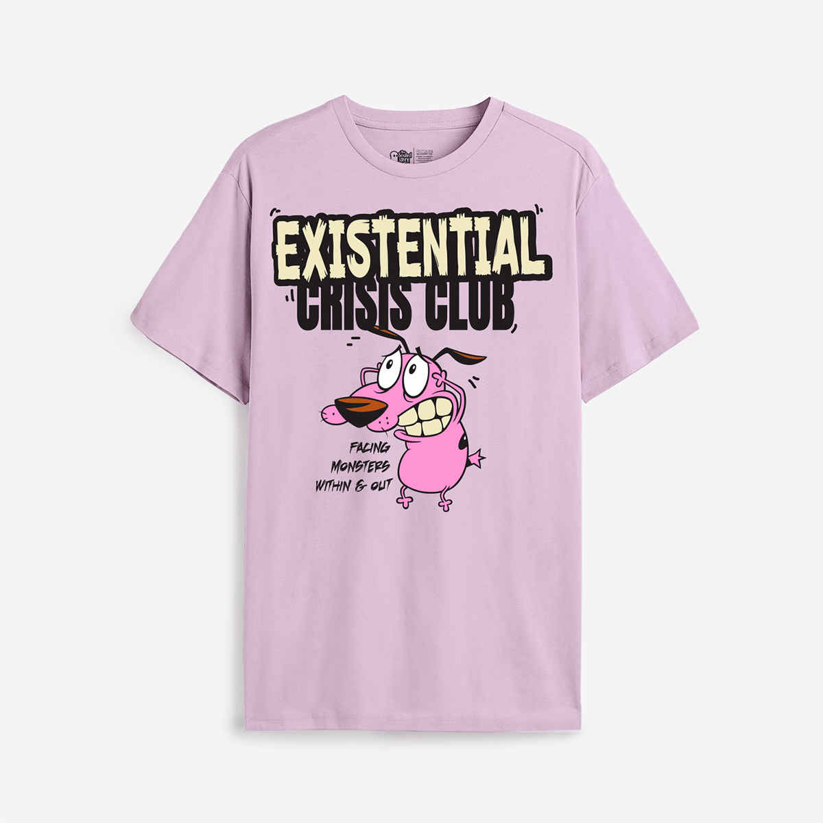The Souled Store Men's Regular Courage- Existential Crisis T-Shirts | Purple | M