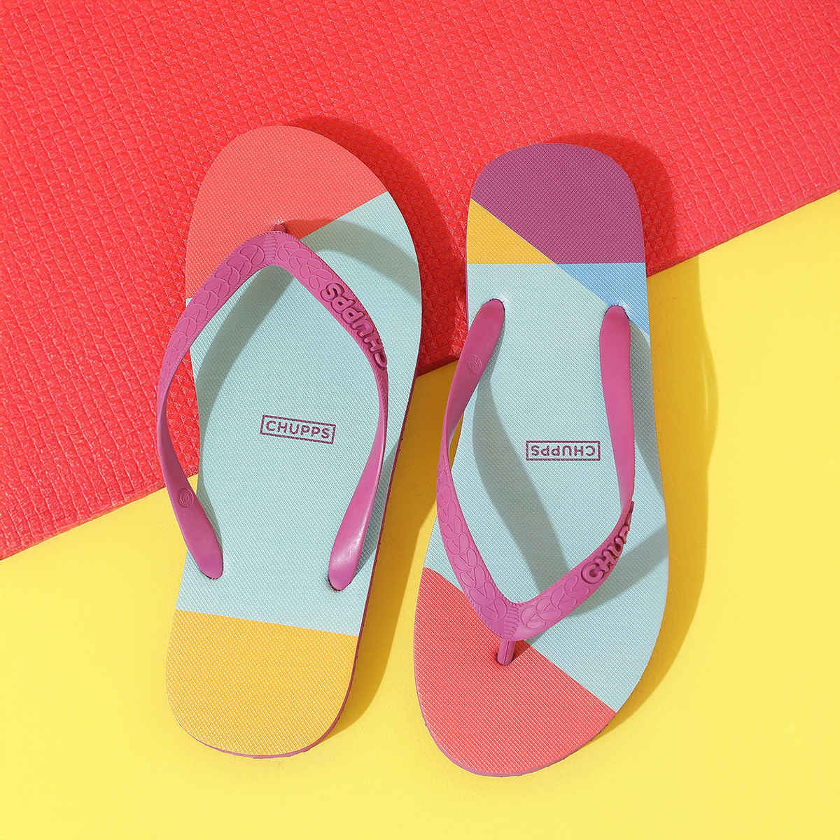 Chupps Women's Patang Blue Flip Flops - UK6