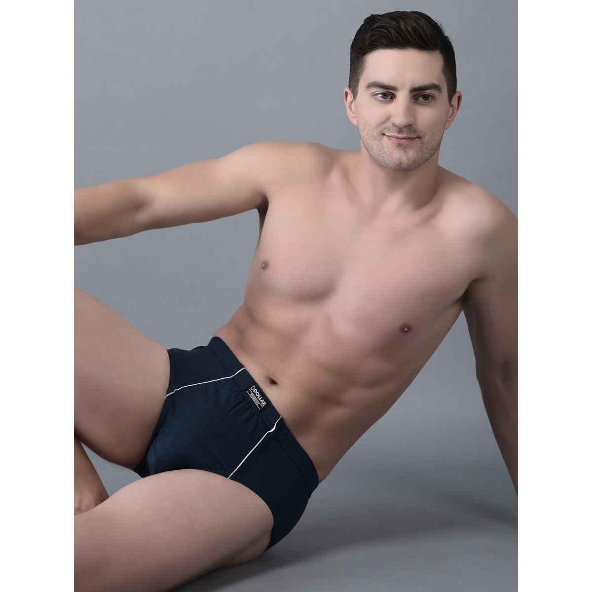 Dollar Bigboss Men's Solid Brief With Anti-Microbial Odour Control | Pack Of 2 - Assorted - M