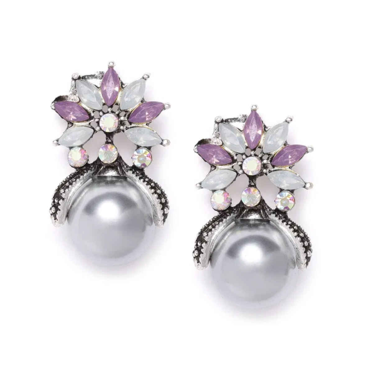 YouBella Jewellery Earrings for Women Crystal Stud Earrings for Girls and Women