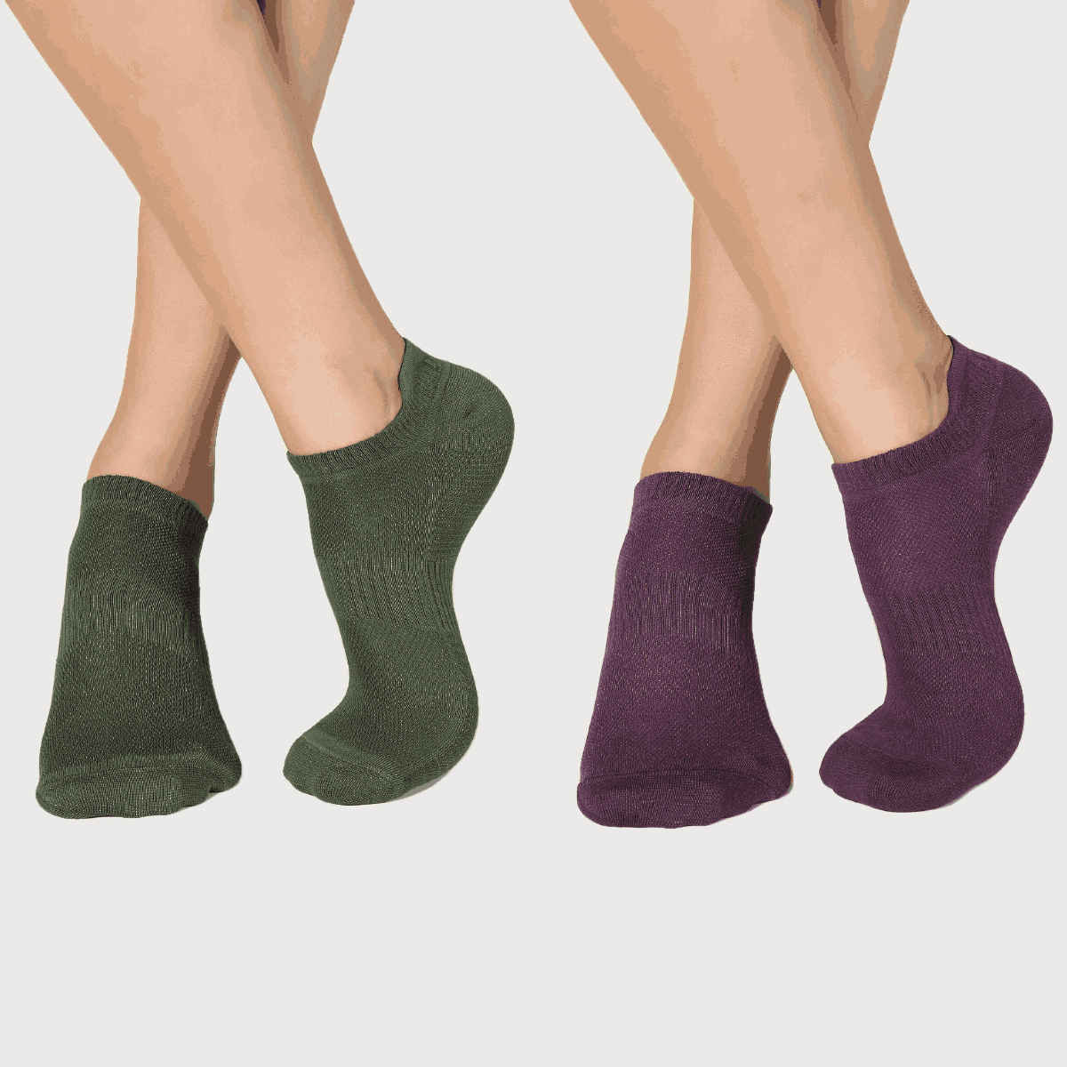 DaMENSCH Men's Aloe-Soft Below Ankle Solid Socks | Colour May vary