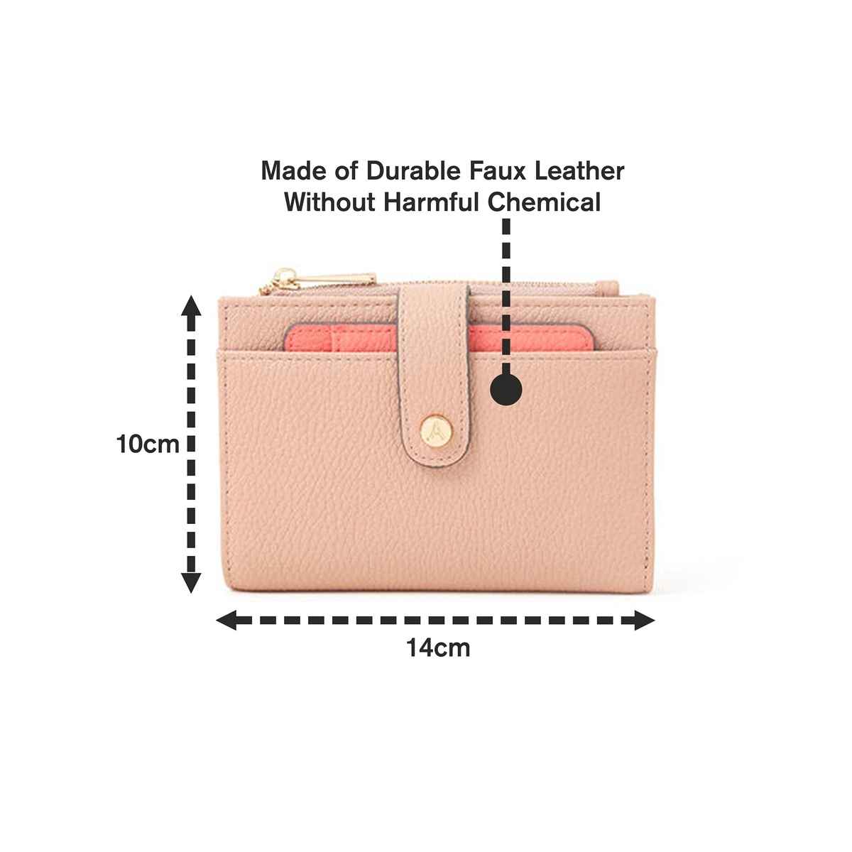 Accessorize London Cream Removable Cardholder Purse