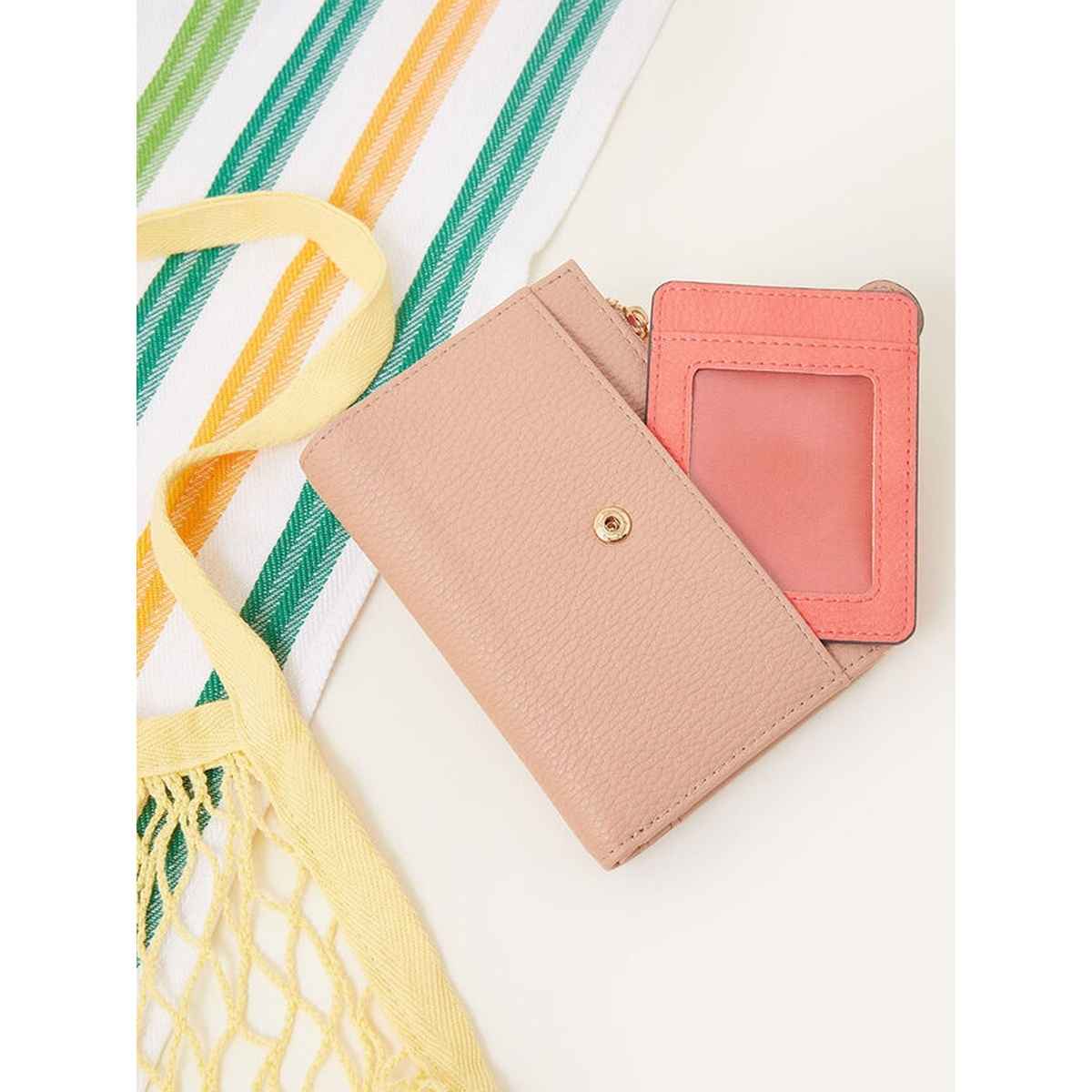 Accessorize London Cream Removable Cardholder Purse