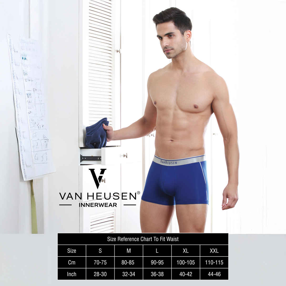 Van Heusen Apparel Men's Solid Anti Bacterial & Colour Fresh Boxer Brief (Colour May Vary) - L