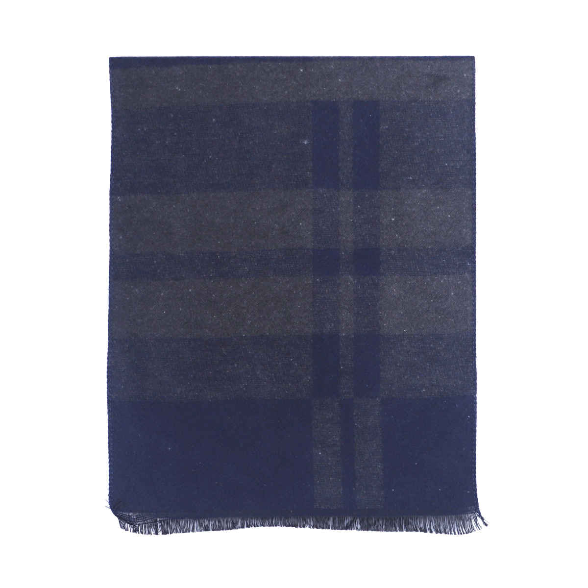 Calvadoss Unisex Checked Acrylic Muffler | Calmuf-149901 | Navy and Grey