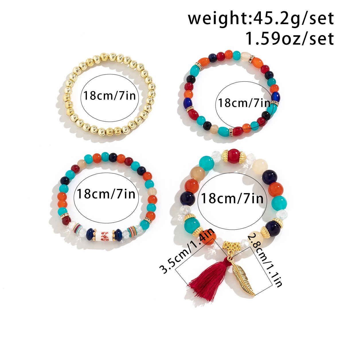 Shining Diva Fashion Latest Stylish Multilayer Bangle Bodhi Bracelet for Women and Girls | 15432b